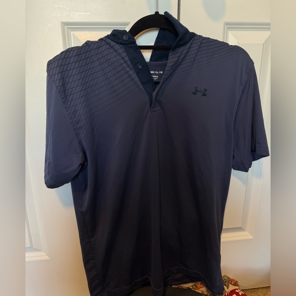 Under Armour Men's Dark Blue golf polo Shirt
